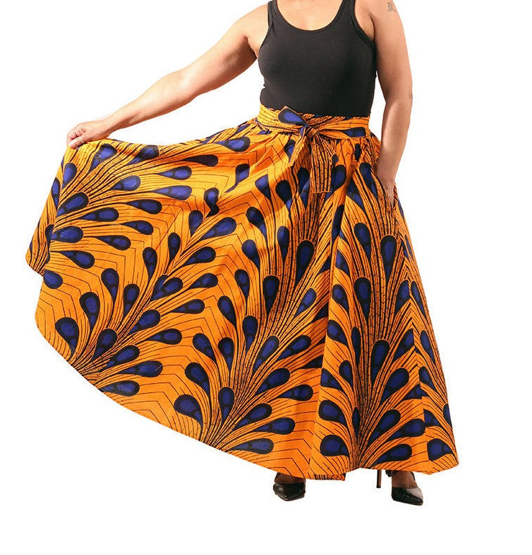 Ankara Peacock Skirt – AdGard Fashions ...